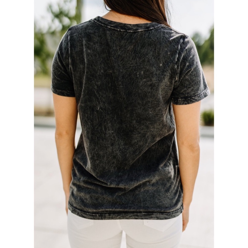 . Rock & Roll Mineral Wash Short Sleeve Graphic T-Shirt - Picture 6 of 14